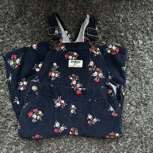 OshKosh Floral Overalls 12 month